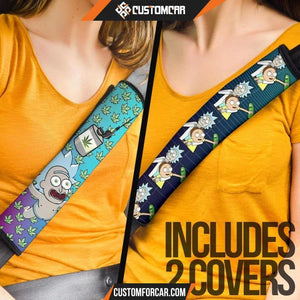 Rick And Morty Seat Belt Covers Baby Rick Flying Weed Patterns Belt Covers D31301 DECORINCAR 4