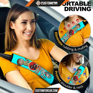 Rick And Morty Seat Belt Covers Rick & Morty Don't Panic Belt Covers R51403 DECORINCAR 6