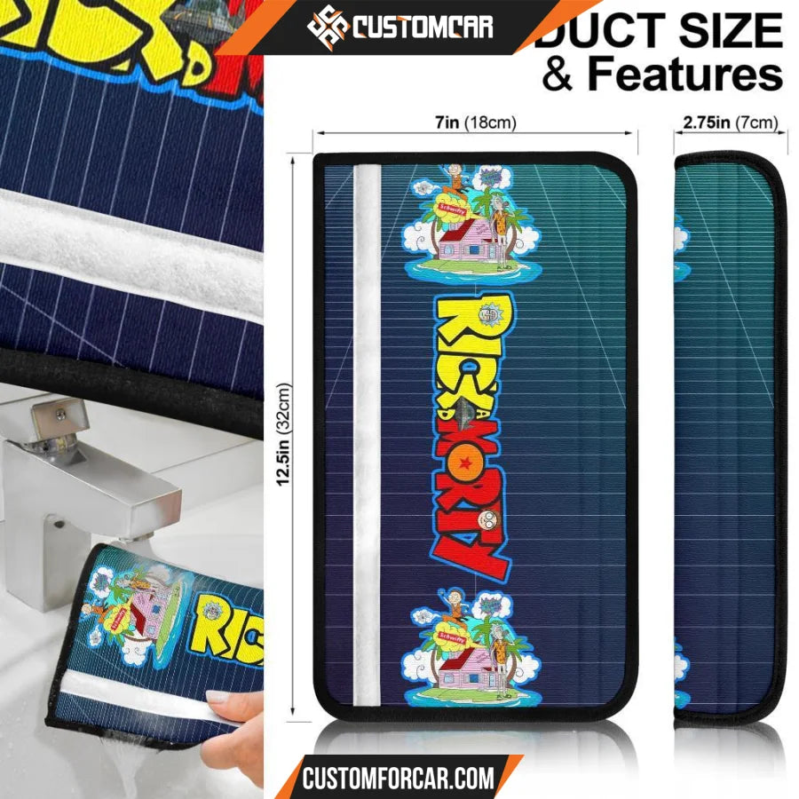 Rick And Morty Seat Belt Covers Rick Morty Dragon Ball Kame 