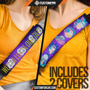 Rick And Morty Seat Belt Covers Rick & Morty Heads Wubba Dubba Belt Covers R51404 DECORINCAR 4