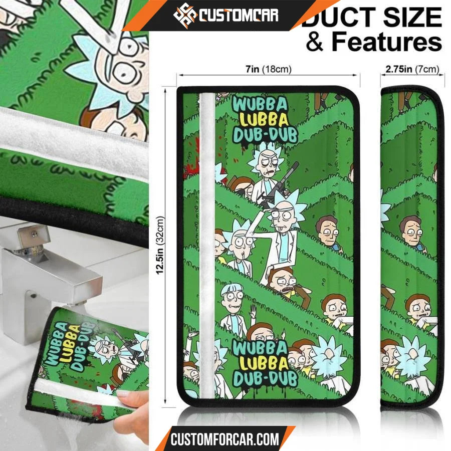 Rick And Morty Seat Belt Covers Rick Morty In A Maze Belt Covers NT041508 DECORINCAR 6