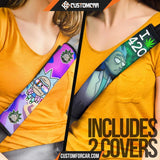 Rick And Morty Seat Belt Covers Rick Patterns Trippy Clock Belt Covers NT041502 DECORINCAR 4