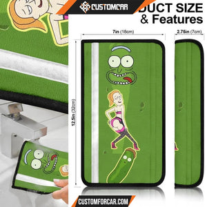 Rick And Morty Seat Belt Covers Pickle Rick And Sexy Summer Smith Belt Covers R21608 DECORINCAR 6