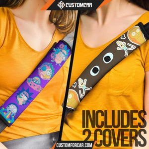 Rick And Morty Seat Belt Covers Rick & Morty Poop Planet Head Patterns Belt Covers R51405 DECORINCAR 4