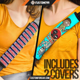 Rick And Morty Seat Belt Covers Rick & Morty Schwifty Patterns Belt Covers R51402 DECORINCAR 4