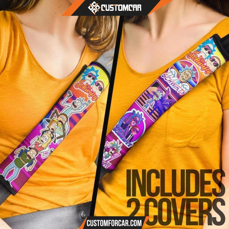 Rick And Morty Seat Belt Covers Rick Morty Smith Family 