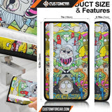 Rick And Morty Seat Belt Covers Rick & Morty Supreme Patterns Trippy Belt Covers NT041501 DECORINCAR 6