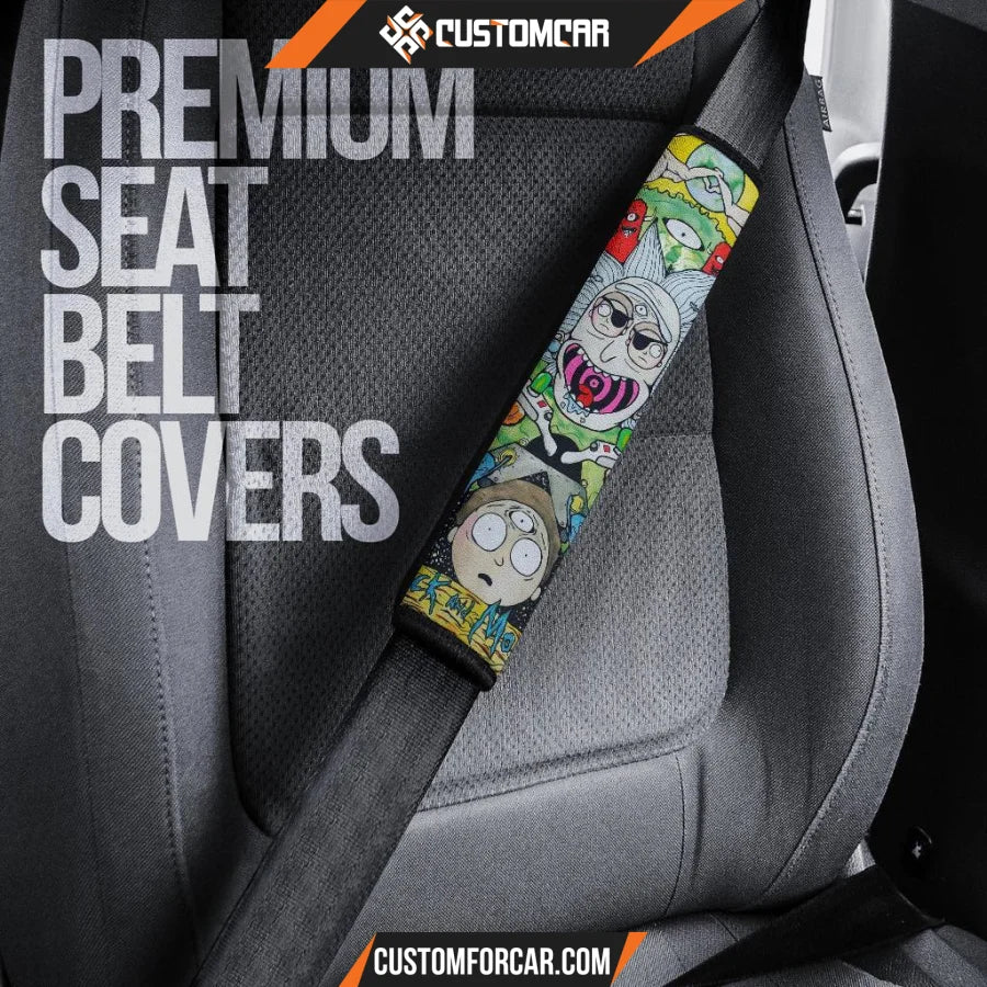 Rick And Morty Seat Belt Covers Weed Rick I Love 420 Belt Covers NT041503 DECORINCAR 5