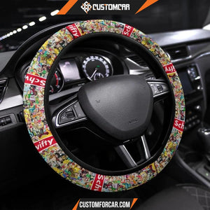 Rick And Morty Steering Wheel Cover Rick Morty Characters Schwifty Patterns Steering Wheel Cover R21606 DECORINCAR 1