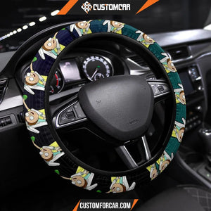 Rick And Morty Steering Wheel Cover Rick & Morty Funny Moment Steering Wheel Cover D31302 DECORINCAR 1