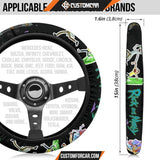 Rick And Morty Steering Wheel Cover Rick & Morty Teleport Game Mode Steering Wheel Cover D31304 DECORINCAR 7