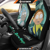 Rick & Morty Car Seat Covers Surprise In Spaceship Rick And 