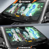 Rick & Morty in Lap on Spaceship car auto sunshades - Auto 
