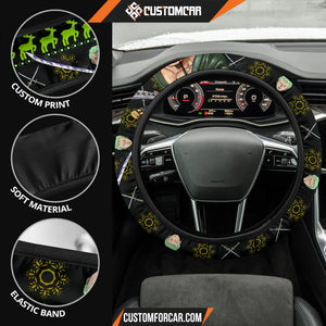 Roronoa Zoro One Piece Christmas Steering Wheel Cover Anime