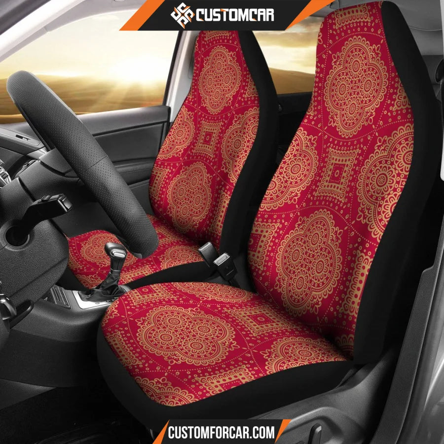 Royal Red Car Seat Covers DECORINCAR