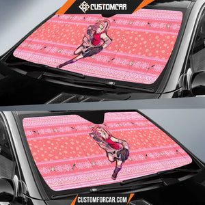 Sakura Haruno Naruto Christmas Car Sun Shade Anime Car