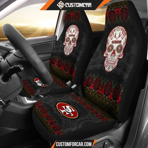 San Francisco 49ers American Football Club Skull Car Seat
