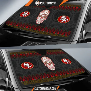 San Francisco 49ers American Football Club Skull Car Sun