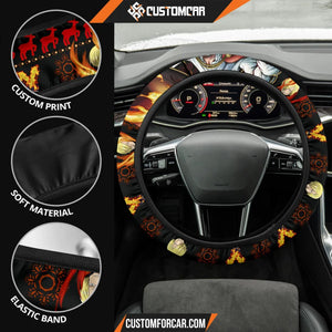 Sanji One Piece Christmas Steering Wheel Cover Anime Car