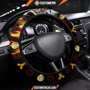 Sanji One Piece Christmas Steering Wheel Cover Anime Car