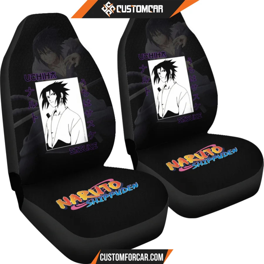 Sasuke Uchiha Naruto Car Seat Covers Anime Car Accessories