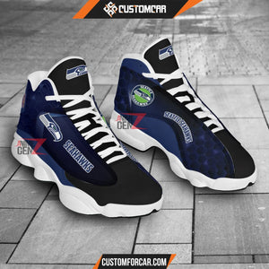 Seattle Seahawks Air Jordan 13 Sneakers NFL Custom Sport
