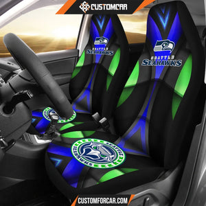 Seattle Seahawks American Football Club Skull Car Seat