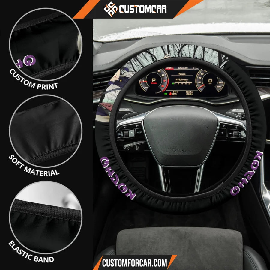 Shinobu Kocho Demon Slayer Steering Wheel Cover Anime Car