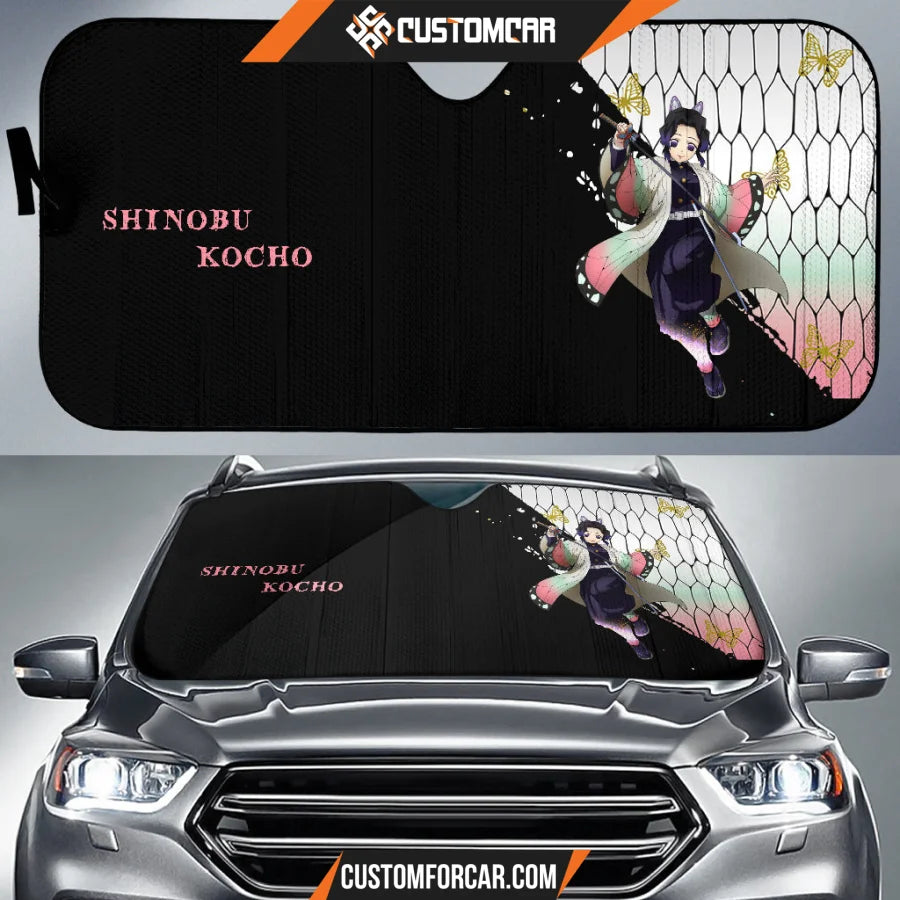 Shinobu Kochou Demon Slayer Car Sun Shade Anime Car