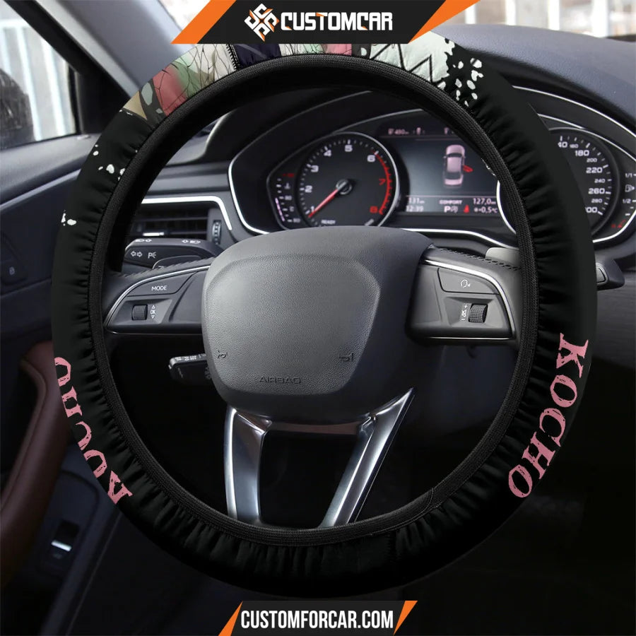 Shinobu Kochou Demon Slayer Steering Wheel Cover Anime Car