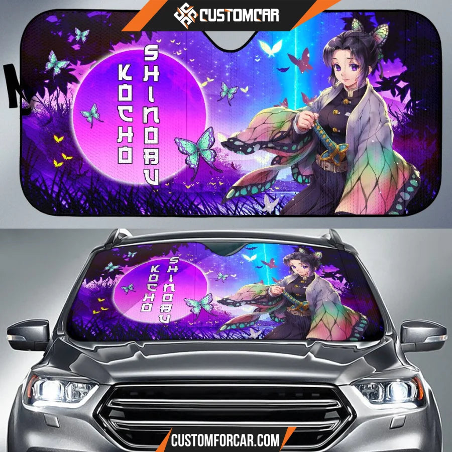 Shinobu Kochou Purple Moon Car Sun Shades Demon Slayer Anime