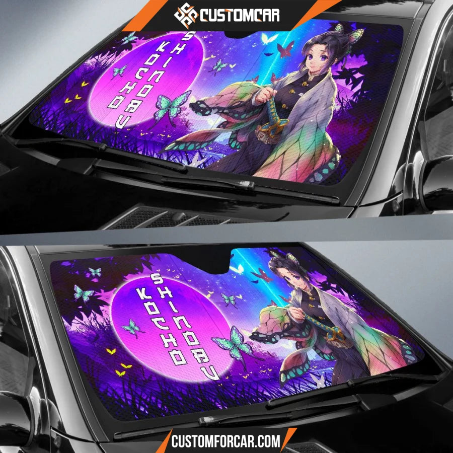 Shinobu Kochou Purple Moon Car Sun Shades Demon Slayer Anime