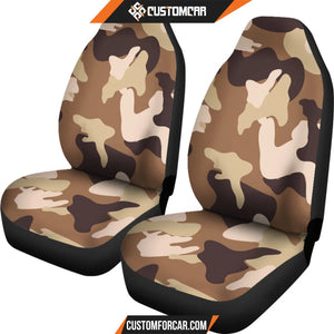 Simply Brown Camouflage Car Seat Covers DECORINCAR