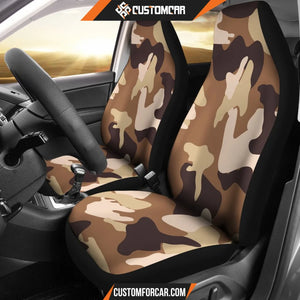 Simply Brown Camouflage Car Seat Covers DECORINCAR