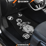 Skeleton Driving Vespa Rock Symbol Patterns Funny Rock N Roll Car Floor Mats R042610 DECORINCAR 3