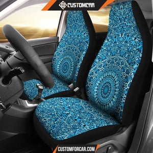 Sky Blue Mandala Car Seat Covers DECORINCAR