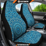 Sky Blue Mandala Car Seat Covers DECORINCAR