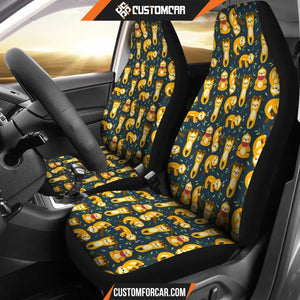 Sloth Print Pattern Universal Fit Car Seat covers Car 