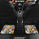 Snoopy Cartoon Car Floor Mats | Charlie Brown Hug Snoopy Mix