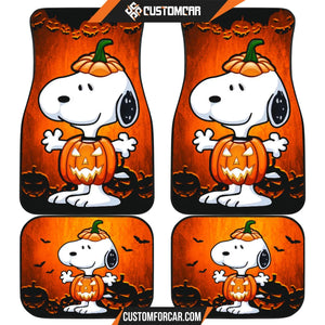 Snoopy Cartoon Car Floor Mats | Snoopy Wearing Halloween