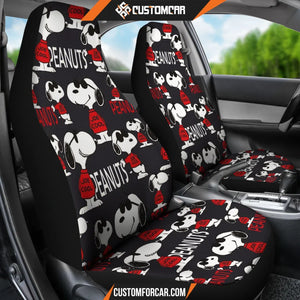 Snoopy Cartoon Car Seat Covers | Cool Snoopy Wearing Glass