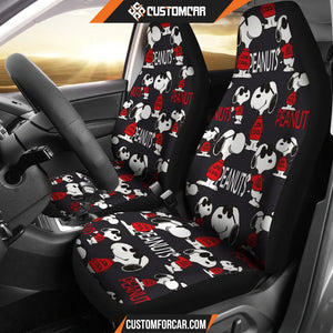 Snoopy Cartoon Car Seat Covers | Cool Snoopy Wearing Glass
