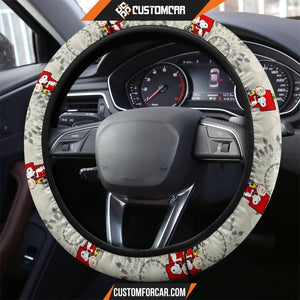 Snoopy Mandala Steering Wheel Cover Cartoon Car Accessories