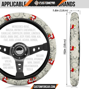 Snoopy Mandala Steering Wheel Cover Cartoon Car Accessories