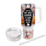 Snoopy Peanuts Cartoon Personalized 40oz Tumbler With Handle and Straw