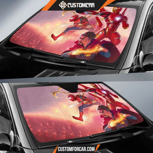 Spiderman Iron Man Doctor Strange Infinity War Car Sun Shades Auto