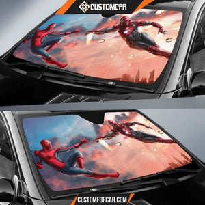 Spiderman X Iron Man Car Sun Shades Auto