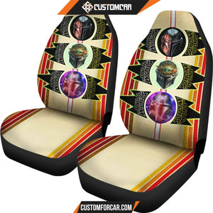 Star Wars Car Seat Covers Mandalorian Head Patterns Seat 