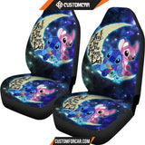 Stitch And Angel Art Car Seat Covers Cartoon Car Decor 