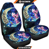 Stitch And Angel Art Car Seat Covers Cartoon Car Decor 